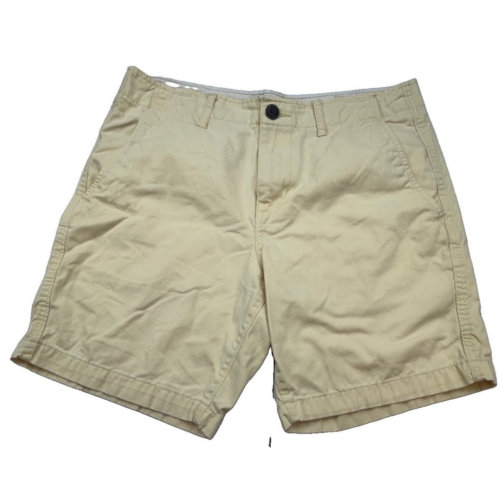 American Eagle Outfitters Prep Chino Shorts Mens 32 Yellow Classic